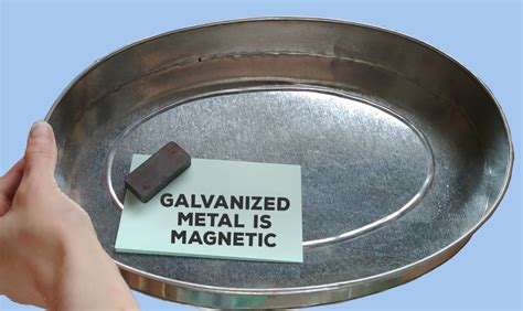 do magnets stick to galvanized sheet metal|galvanized stainless steel magnetic.